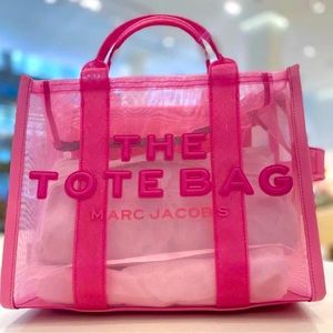 Marc Jacobs “The Tote Bag” candy pink mesh